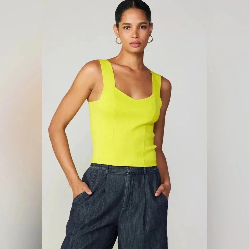 NWT Current Air Lime Summertime Sweater Tank M/L